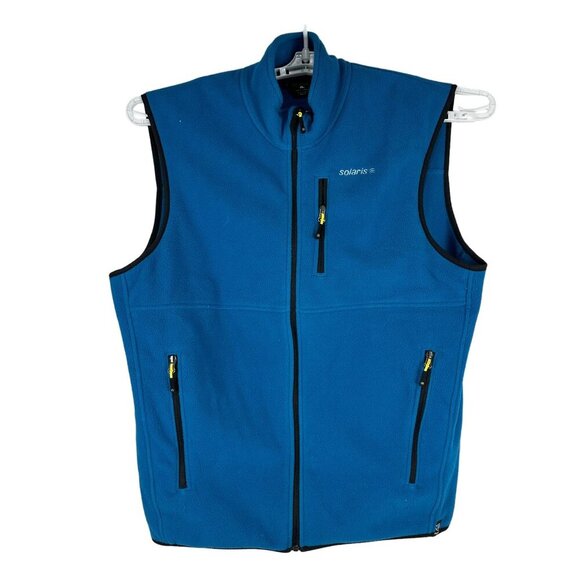 Solaris Men's Fleece Vest Size XL Blue 100% Polyester - Picture 1 of 6